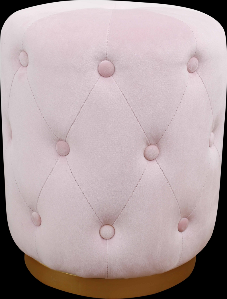 Adairas Pink Blush Accent Stool - Thumbnail - Image 1
