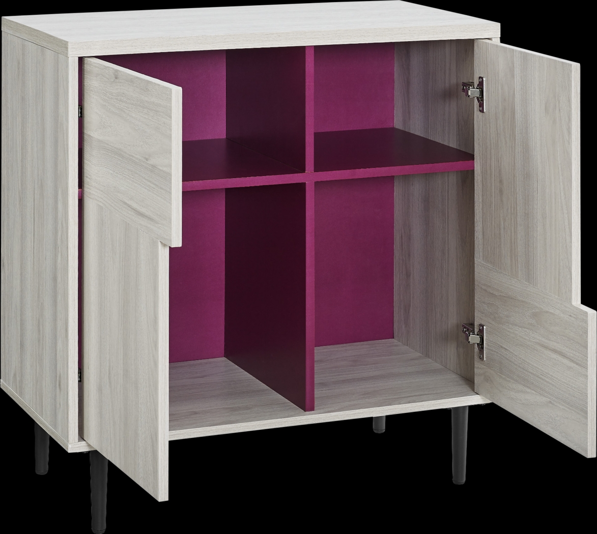 Adak Cove Gray Accent Cabinet - Thumbnail - Image 3