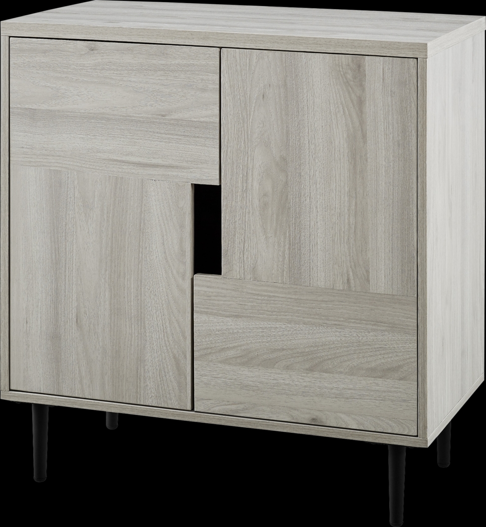 Adak Cove Gray Accent Cabinet - Thumbnail - Image 1