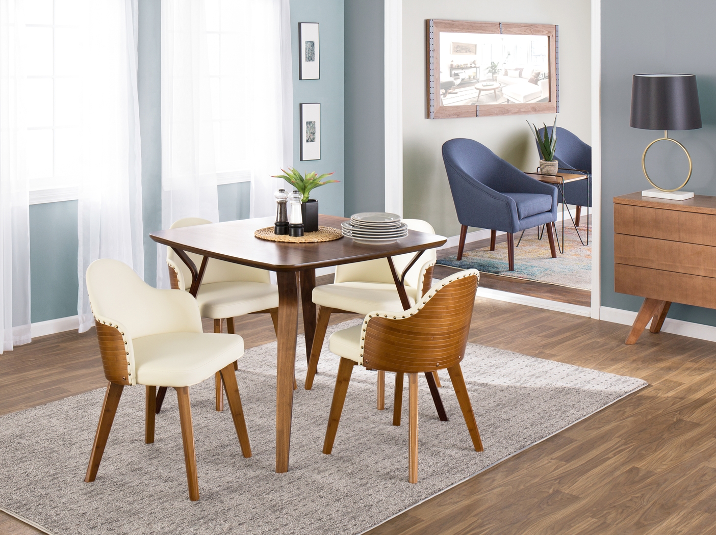 Adalee Cream Side Chair - Thumbnail - Image 2