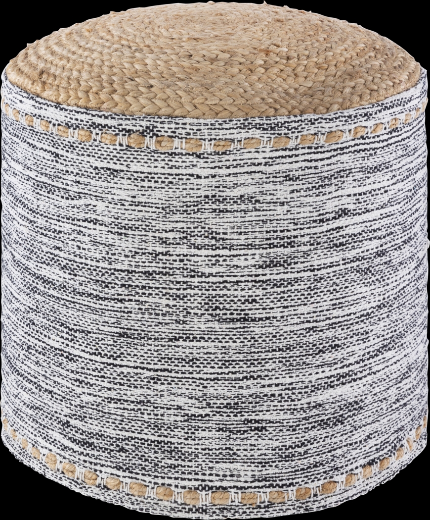 Adamede Black Ottoman - Thumbnail - Image 1