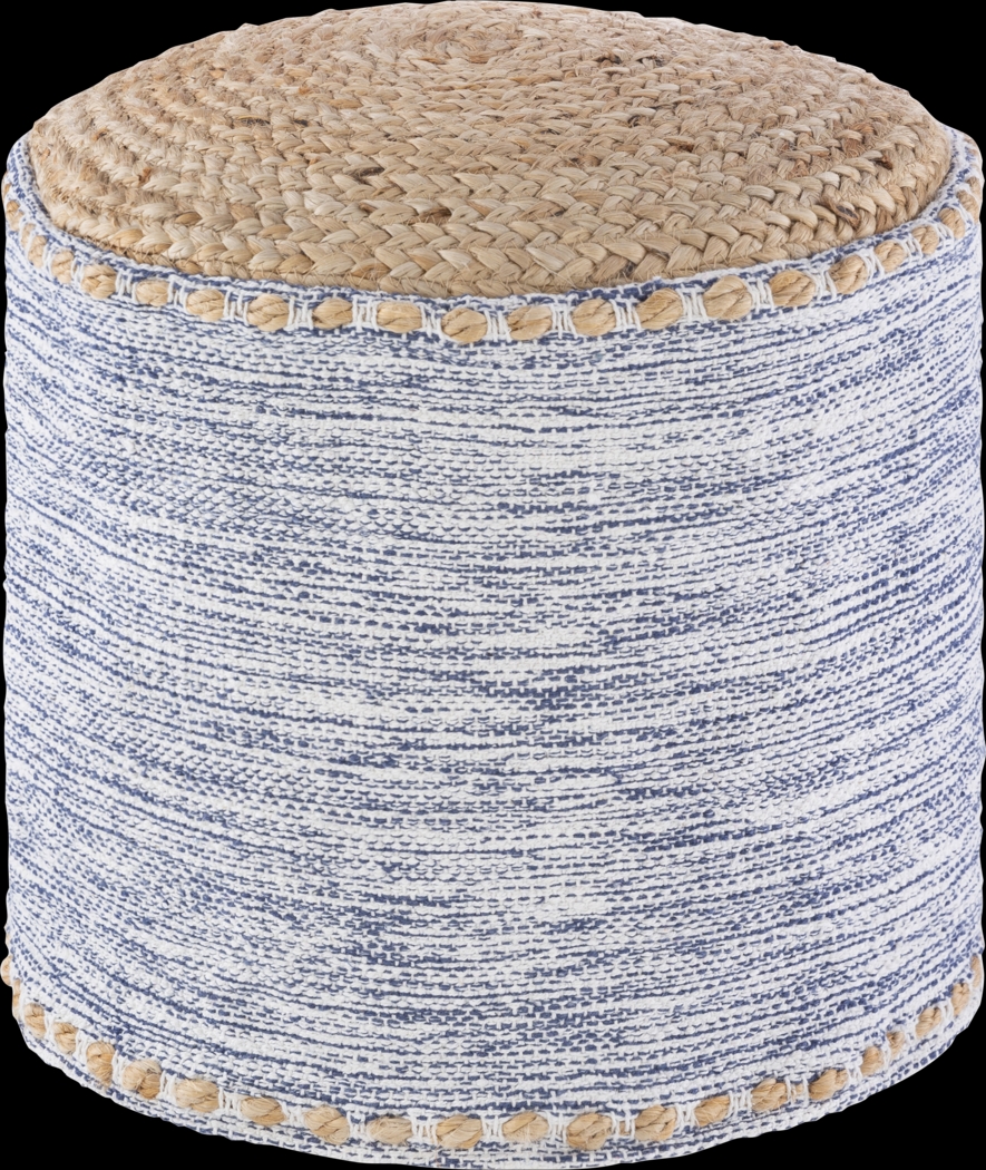 Adamede Navy Ottoman - Thumbnail - Image 1