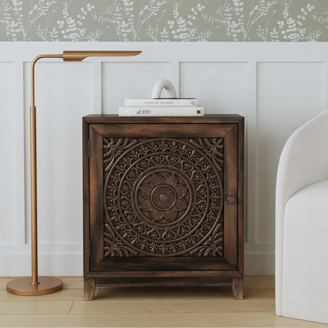 Adasa Brown Accent Cabinet - Thumbnail - Image 4