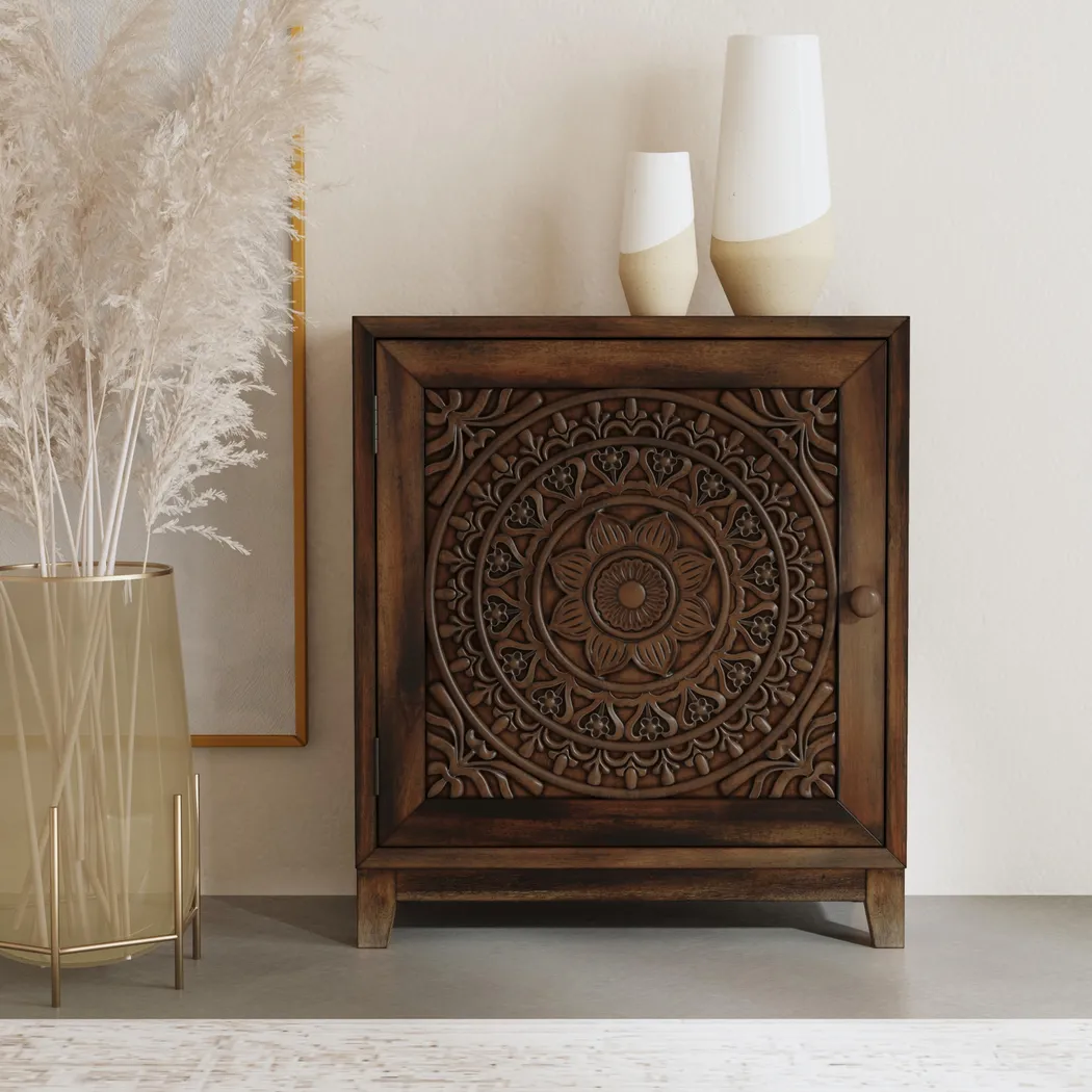 Adasa Brown Accent Cabinet - Thumbnail - Image 5