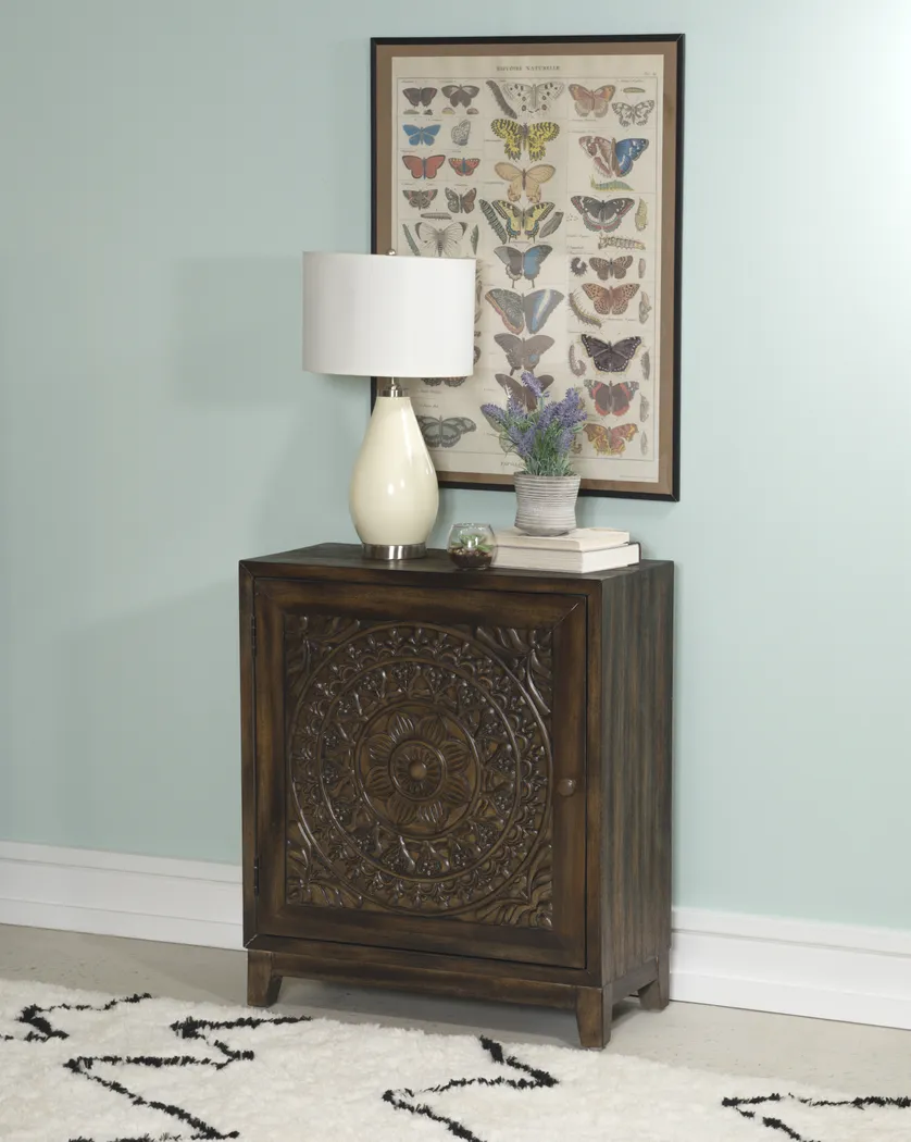 Adasa Brown Accent Cabinet - Thumbnail - Image 6