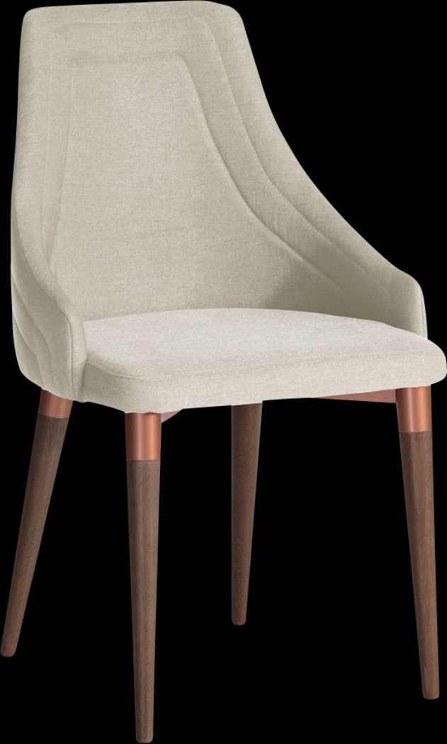 Adavan Beige Arm Chair, Set of 2 - Thumbnail - Image 2