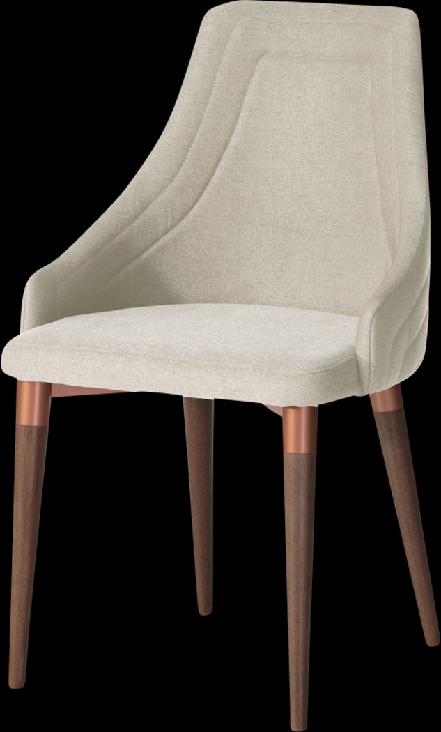 Adavan Beige Arm Chair, Set of 2 - Thumbnail - Image 3