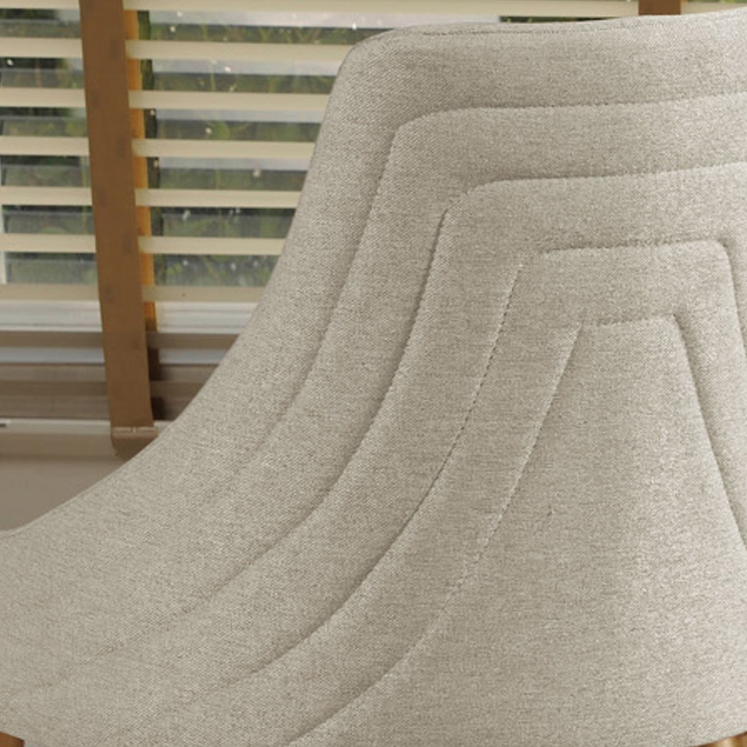 Adavan Beige Arm Chair, Set of 2 - Thumbnail - Image 6