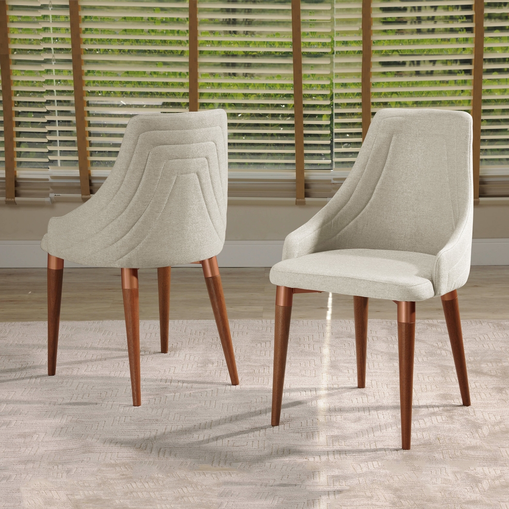 Adavan Beige Arm Chair - Thumbnail - Image 7