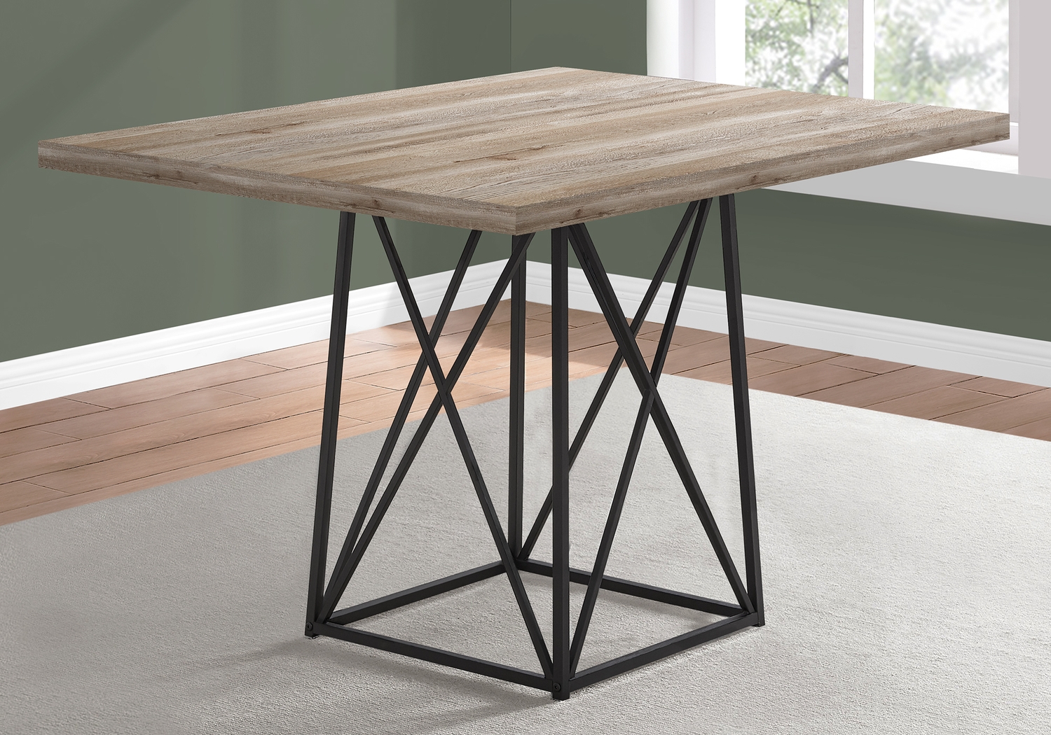 Addine Taupe Dining Table - Thumbnail - Image 4