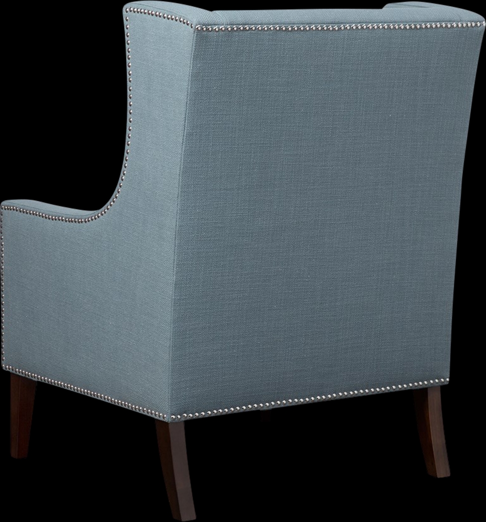 Addington Blue Accent Chair - Thumbnail - Image 3