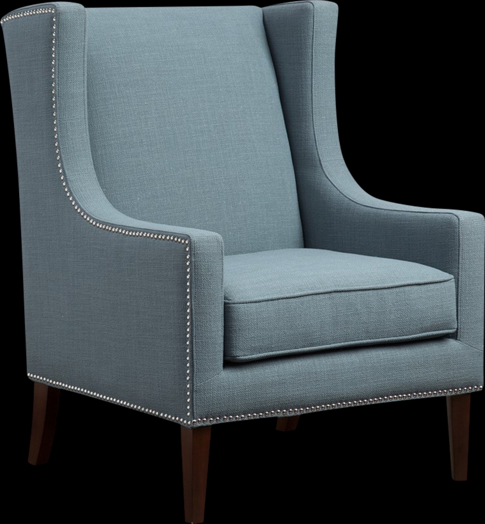 Addington Blue Accent Chair - Thumbnail - Image 1