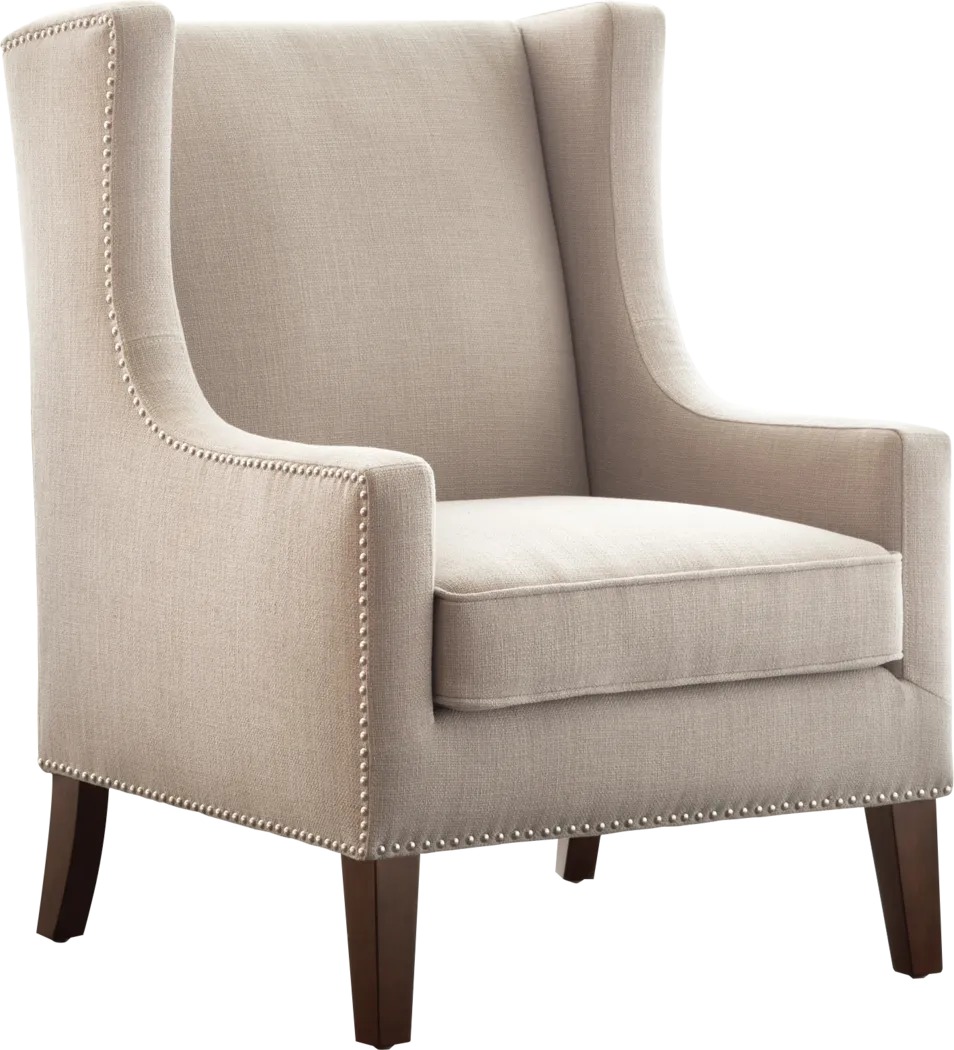 Addington Taupe Accent Chair - Thumbnail - Image 1