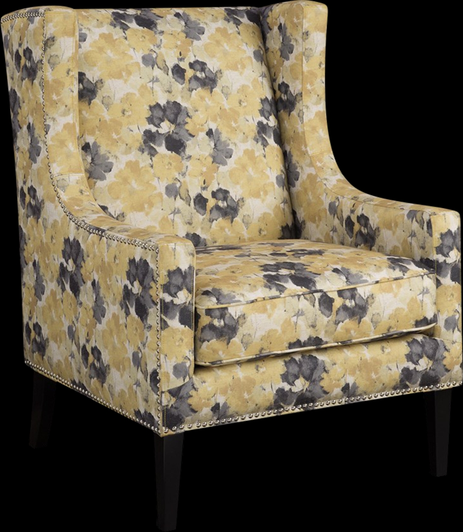 Addington Yellow Accent Chair - Thumbnail - Image 1