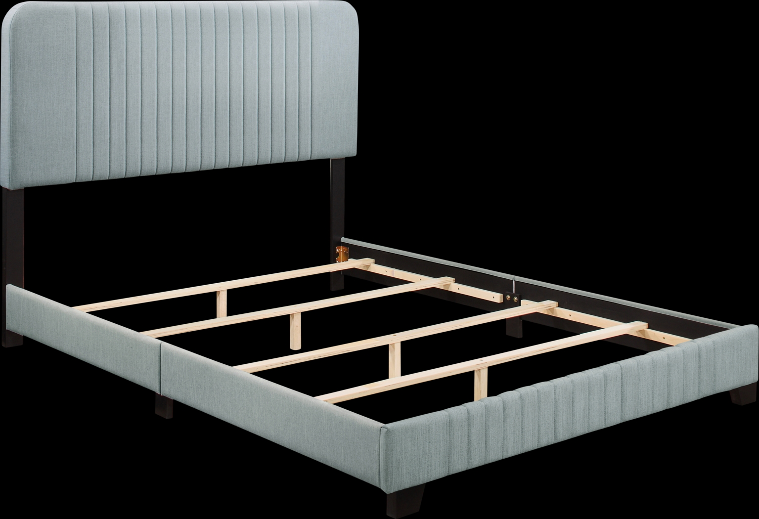 Addison Avenue Blue King Upholstered Bed - Thumbnail - Image 3