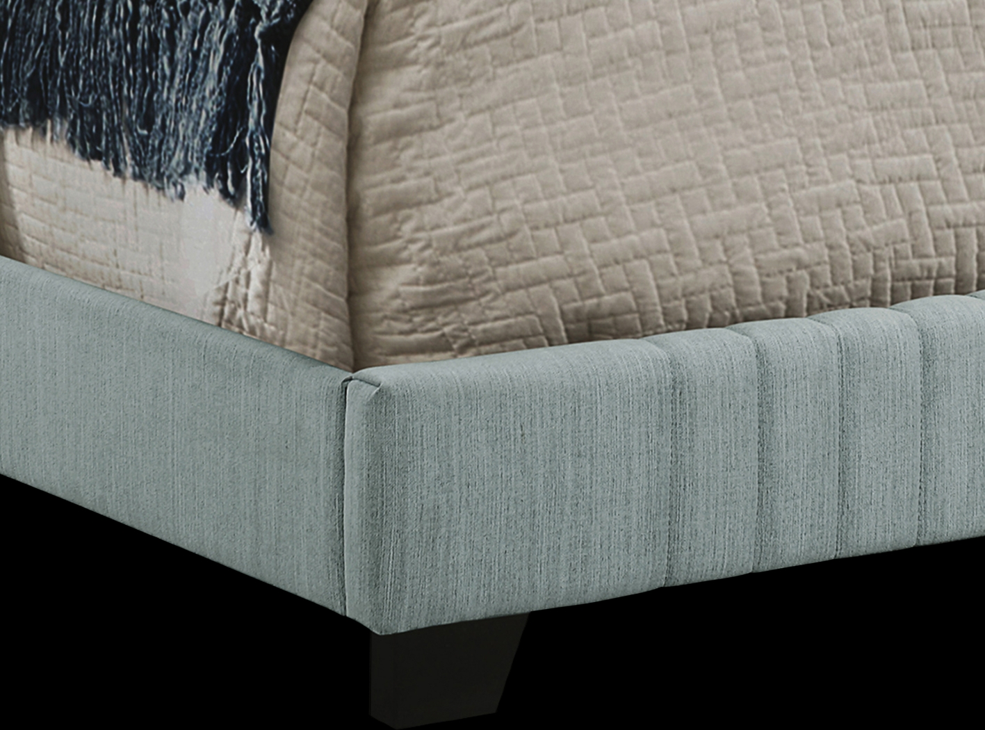 Addison Avenue Blue King Upholstered Bed - Thumbnail - Image 6