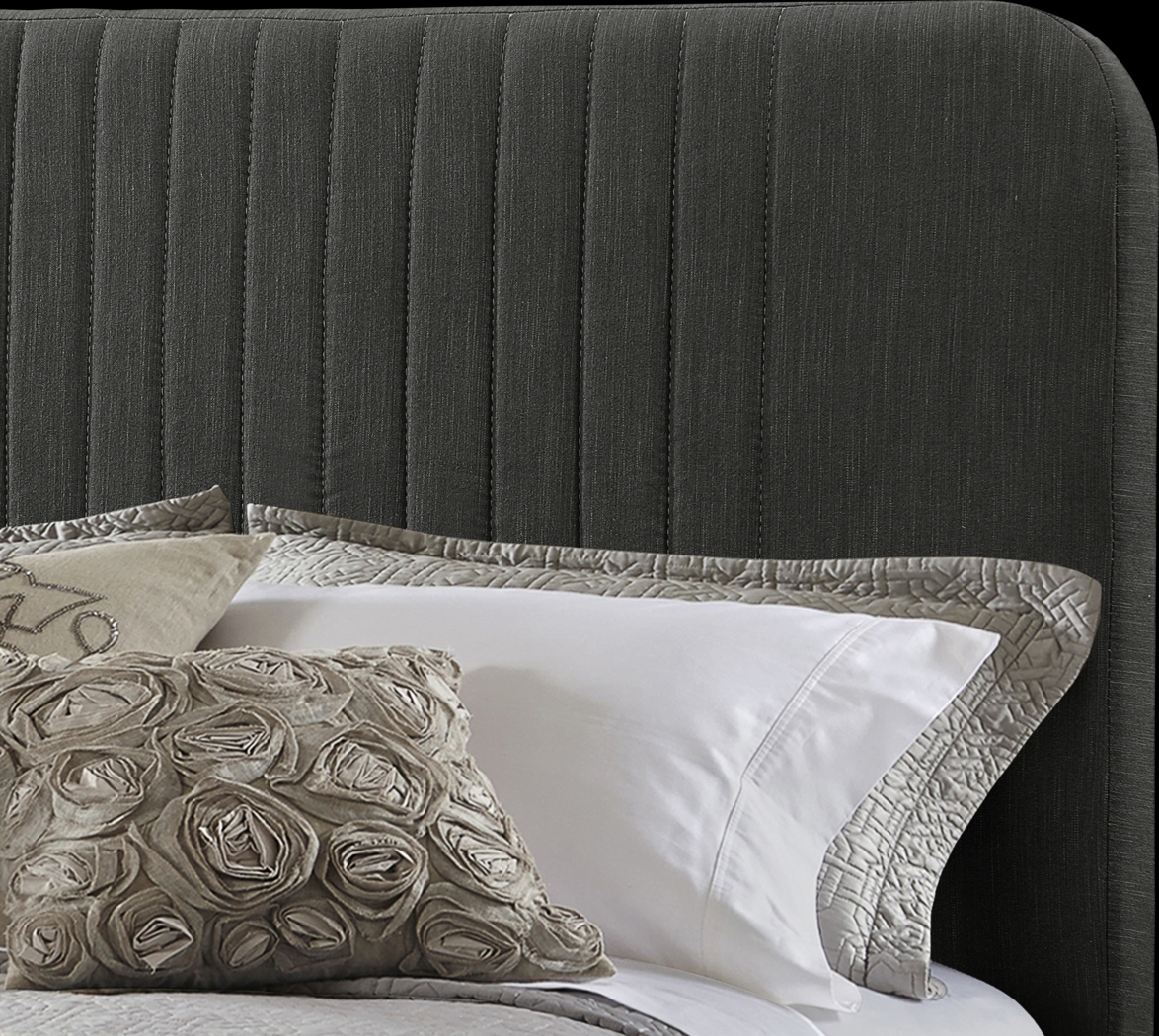 Addison Avenue Gray Queen Upholstered Bed - Thumbnail - Image 6