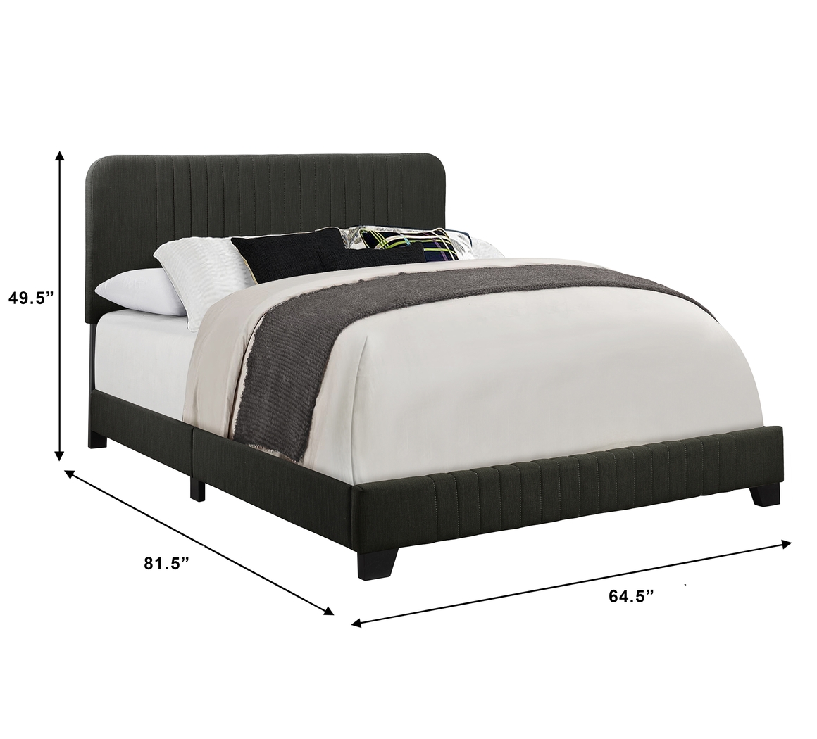 Addison Avenue Gray Queen Upholstered Bed - Thumbnail - Image 9