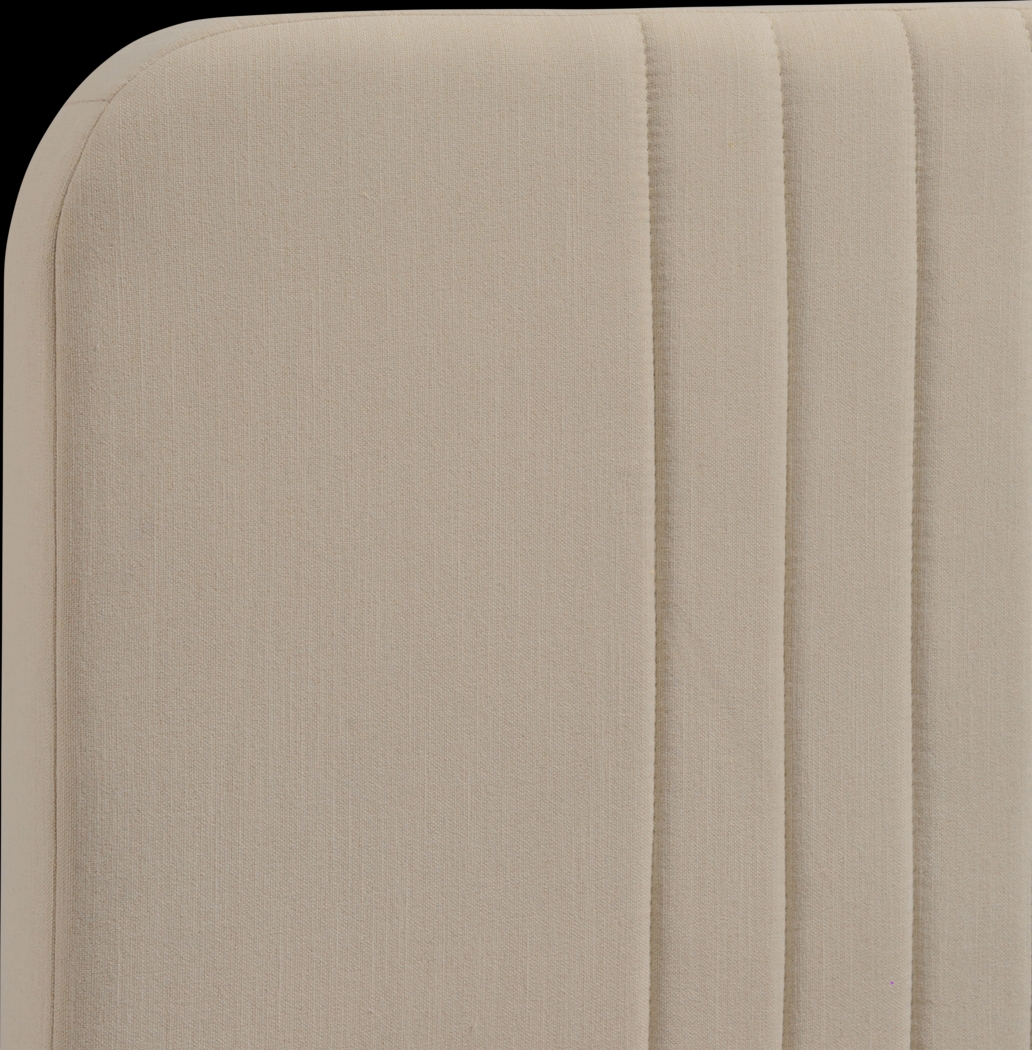 Addison Avenue Beige Queen Upholstered Bed - Thumbnail - Image 6
