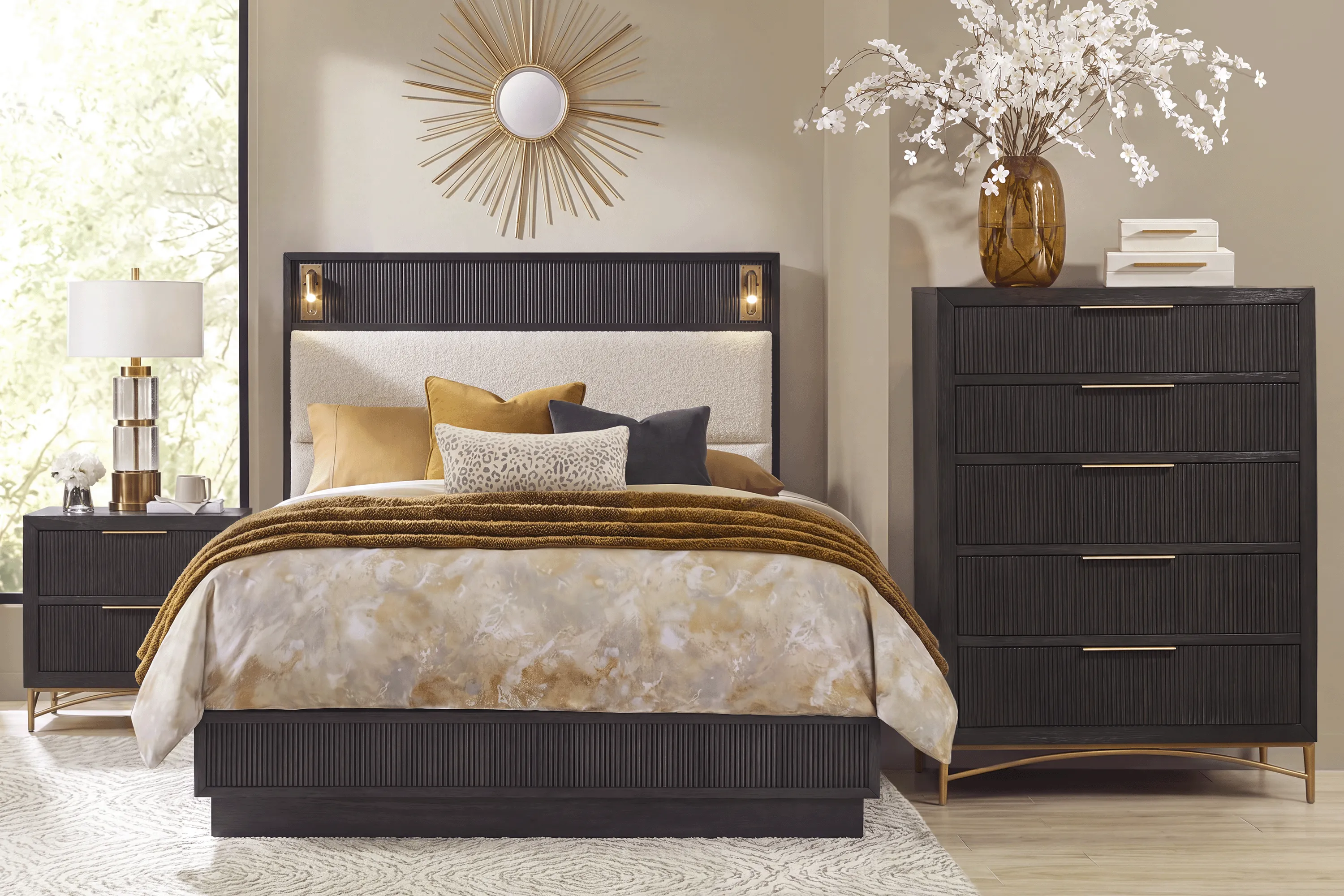 Addison Street Black 5 Pc Queen Bedroom - Image 1