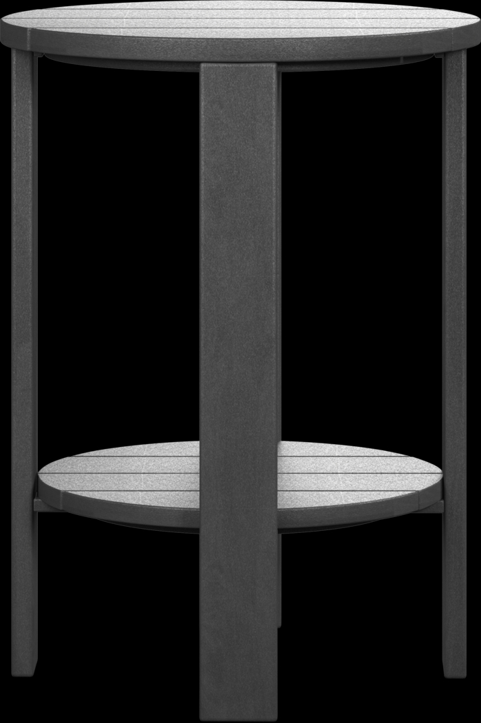 Addy Black Outdoor Balcony Side Table - Thumbnail - Image 2
