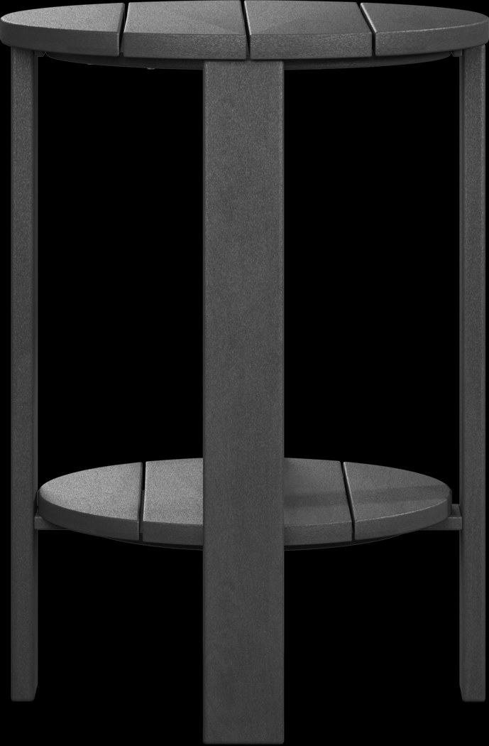 Addy Black Outdoor Balcony Side Table - Thumbnail - Image 3
