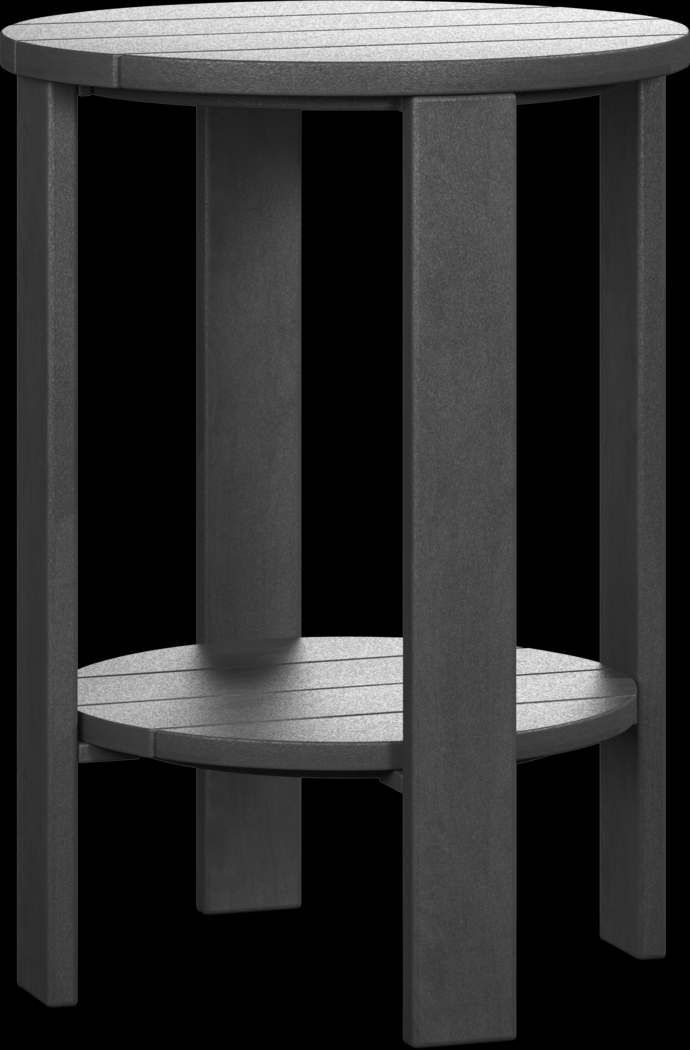 Addy Black Outdoor Balcony Side Table - Thumbnail - Image 1