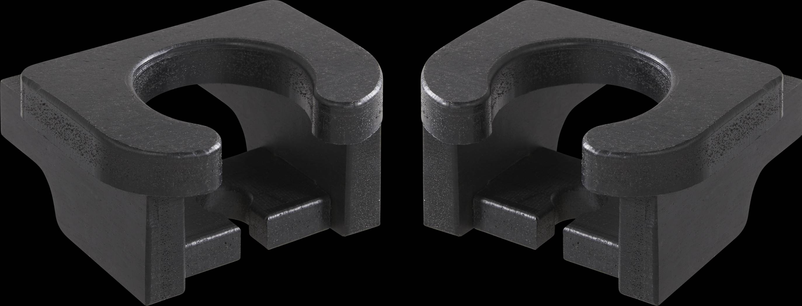 Addy Black Outdoor Cup Holder, Set of 2 - Thumbnail - Image 1