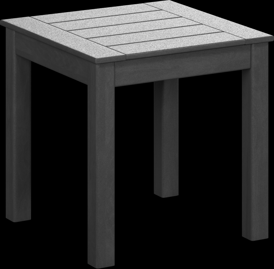 Brocky Black 3 Pc Outdoor Rocking Chair Set with End Table - Thumbnail - Image 6