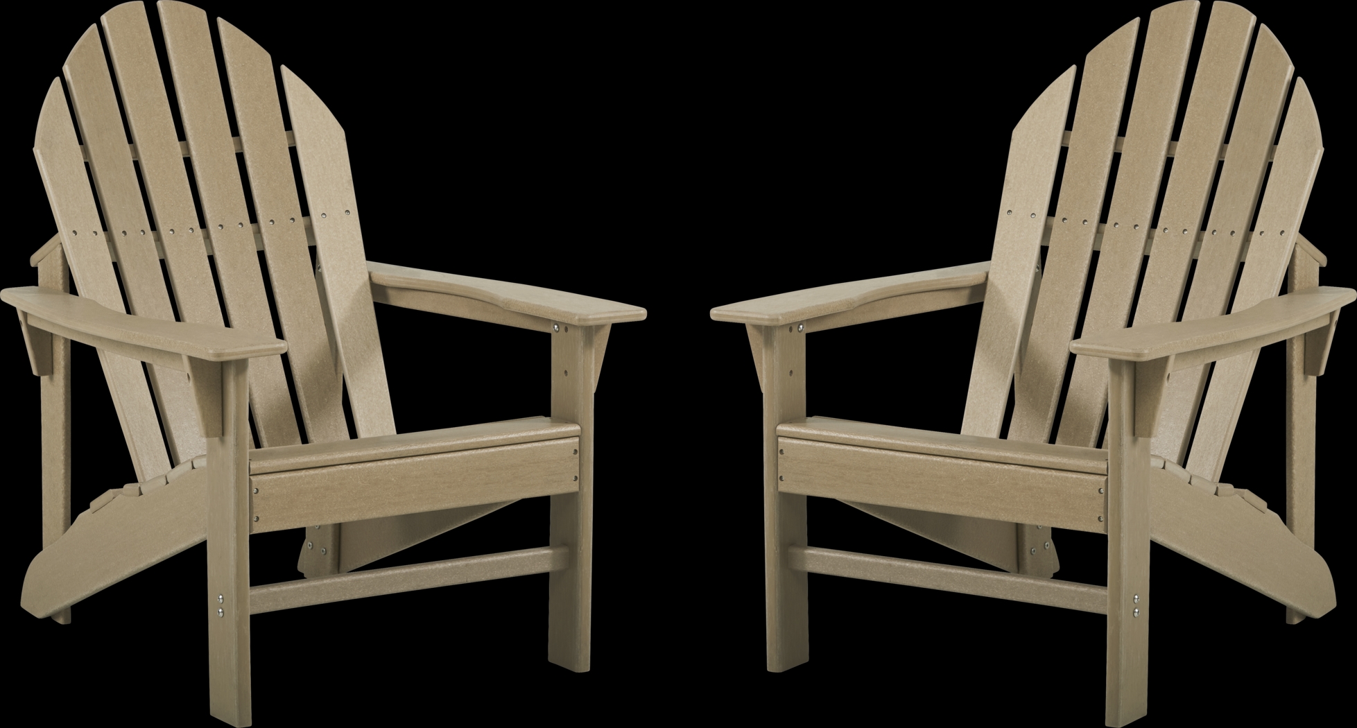 Addy Brown Outdoor Adirondack Chair, Set of 2 - Thumbnail - Image 1