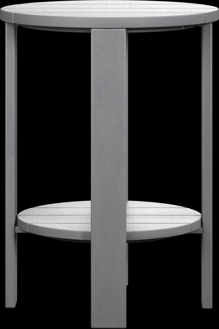 Addy Gray Outdoor Balcony Side Table - Thumbnail - Image 2