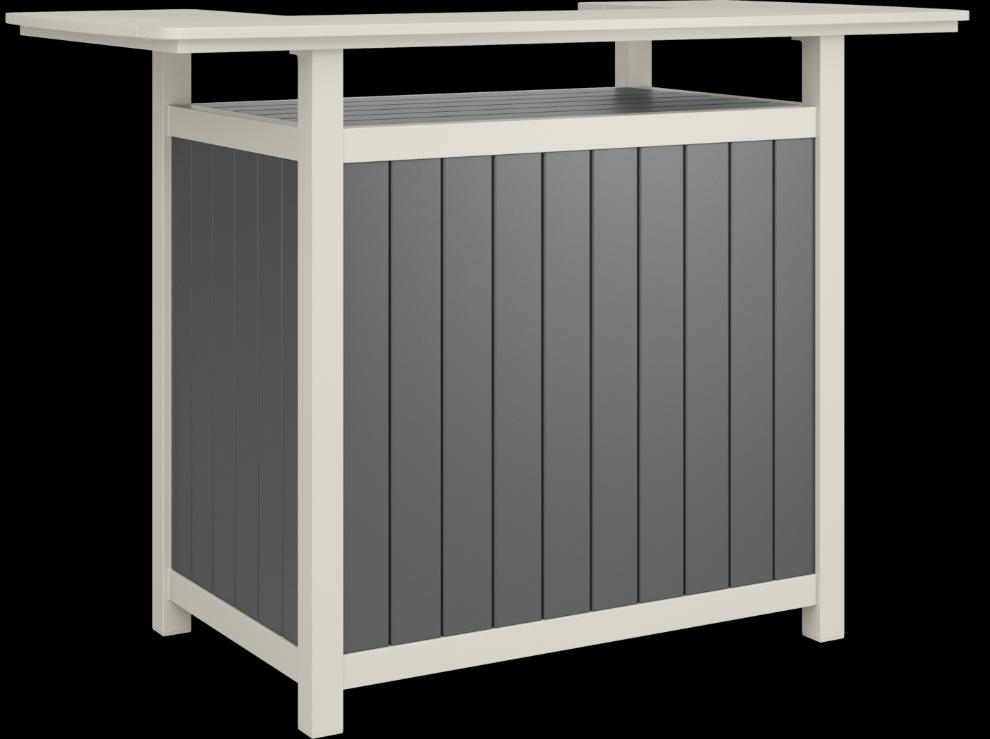 Addy Gray 5 Pc Outdoor Bar Set - Thumbnail - Image 2