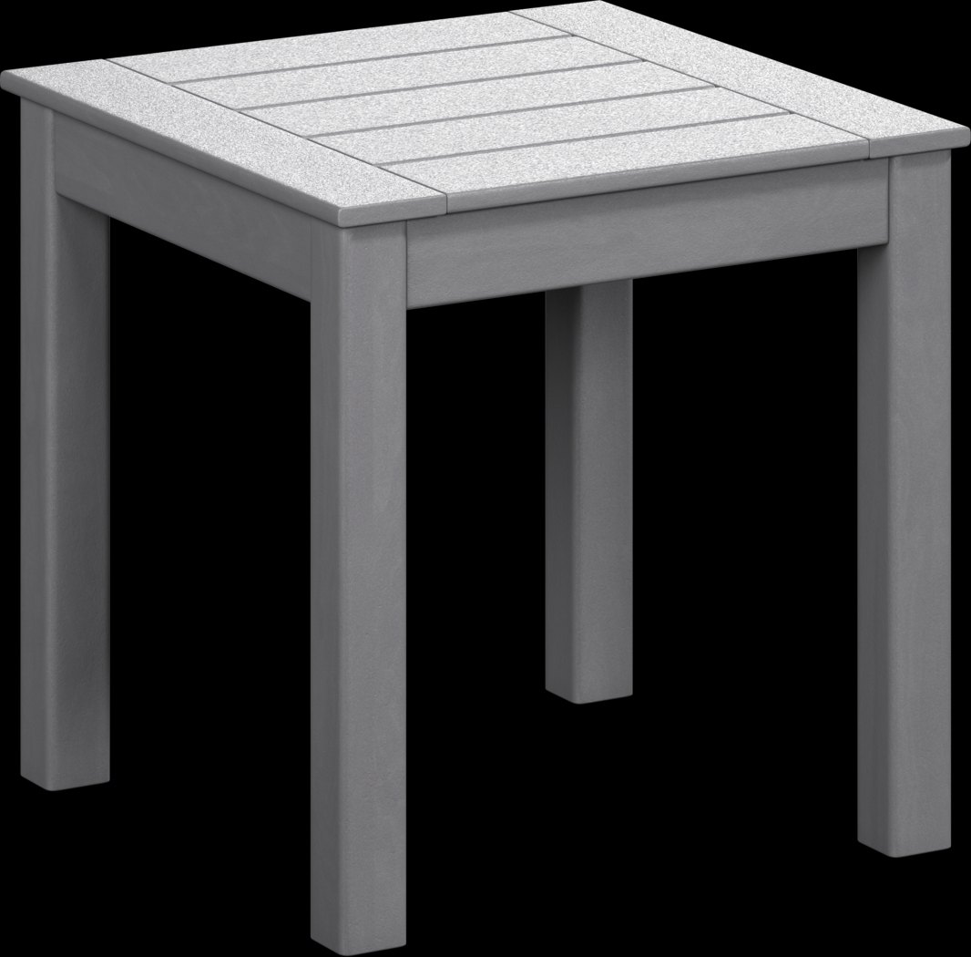 Addy Gray Outdoor End Table - Thumbnail - Image 1