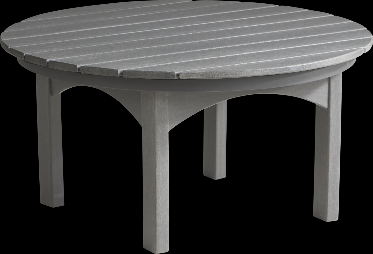 Addy Gray Round Outdoor Cocktail Table - Thumbnail - Image 1