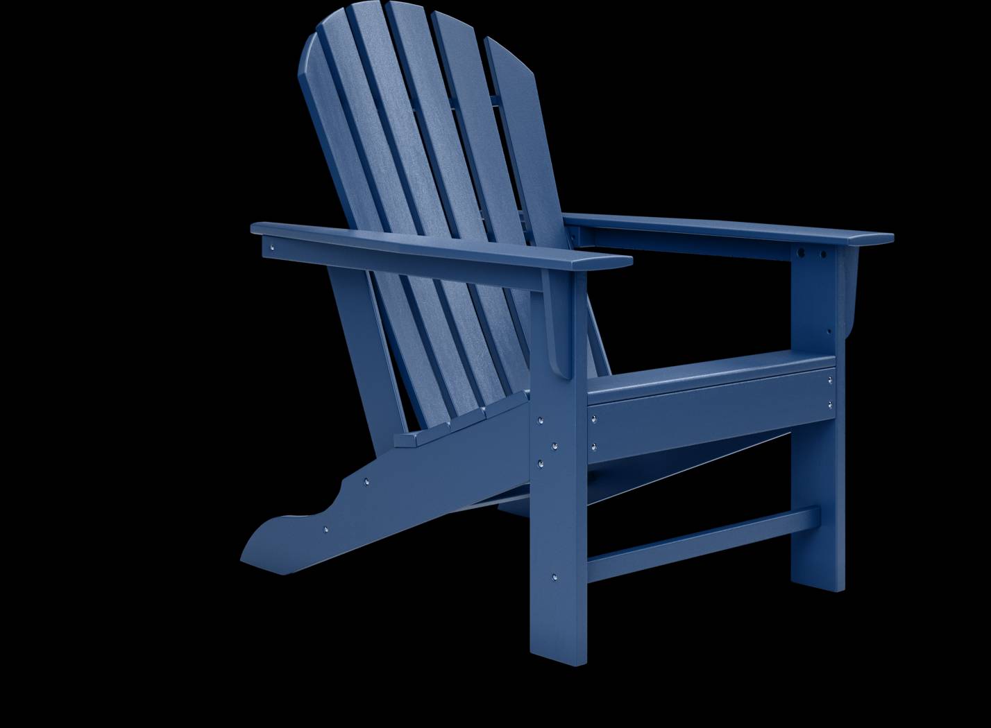 Addy Navy Outdoor Adirondack Chair, Set of 2 - Thumbnail - Image 4