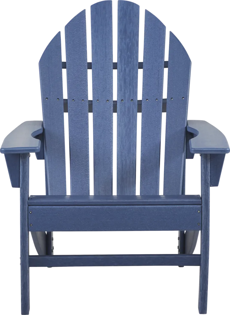 Addy Navy 5 Pc Round Outdoor Chat Seating Set - Image 4