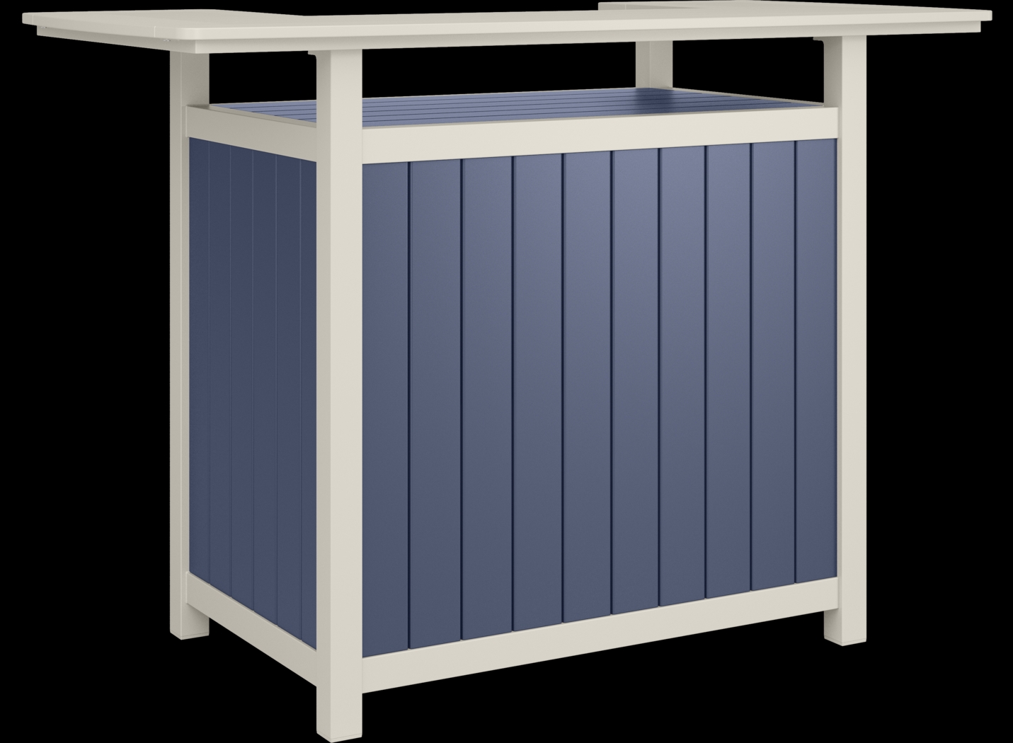 Addy Navy Outdoor Bar Table - Thumbnail - Image 1
