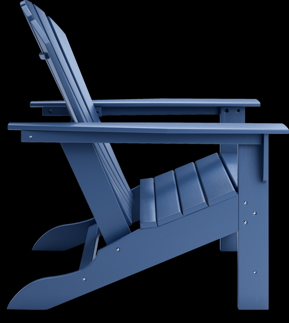 Addy Navy 5 Pc Round Outdoor Chat Seating Set - Thumbnail - Image 5