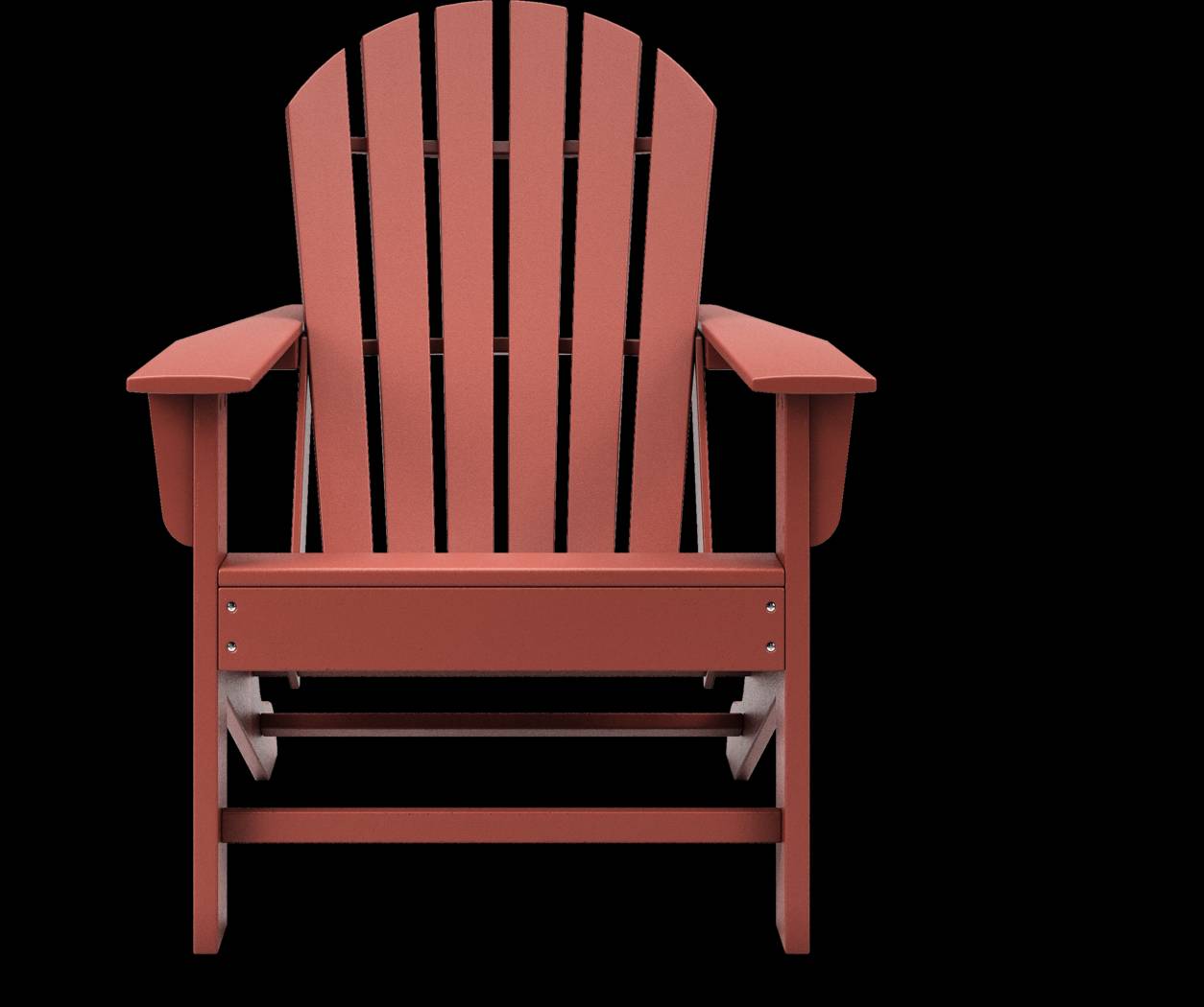 Addy Red Outdoor Adirondack Chair, Set of 2 - Thumbnail - Image 3