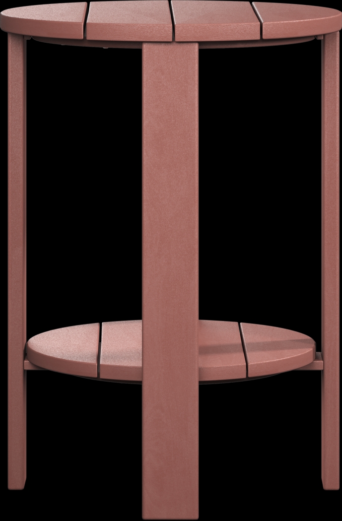 Addy Red Outdoor Balcony Side Table - Thumbnail - Image 3