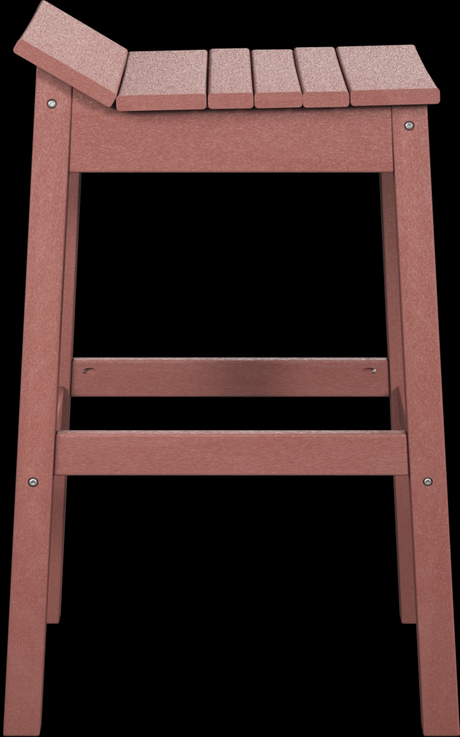 Addy Red Outdoor Barstool - Thumbnail - Image 3