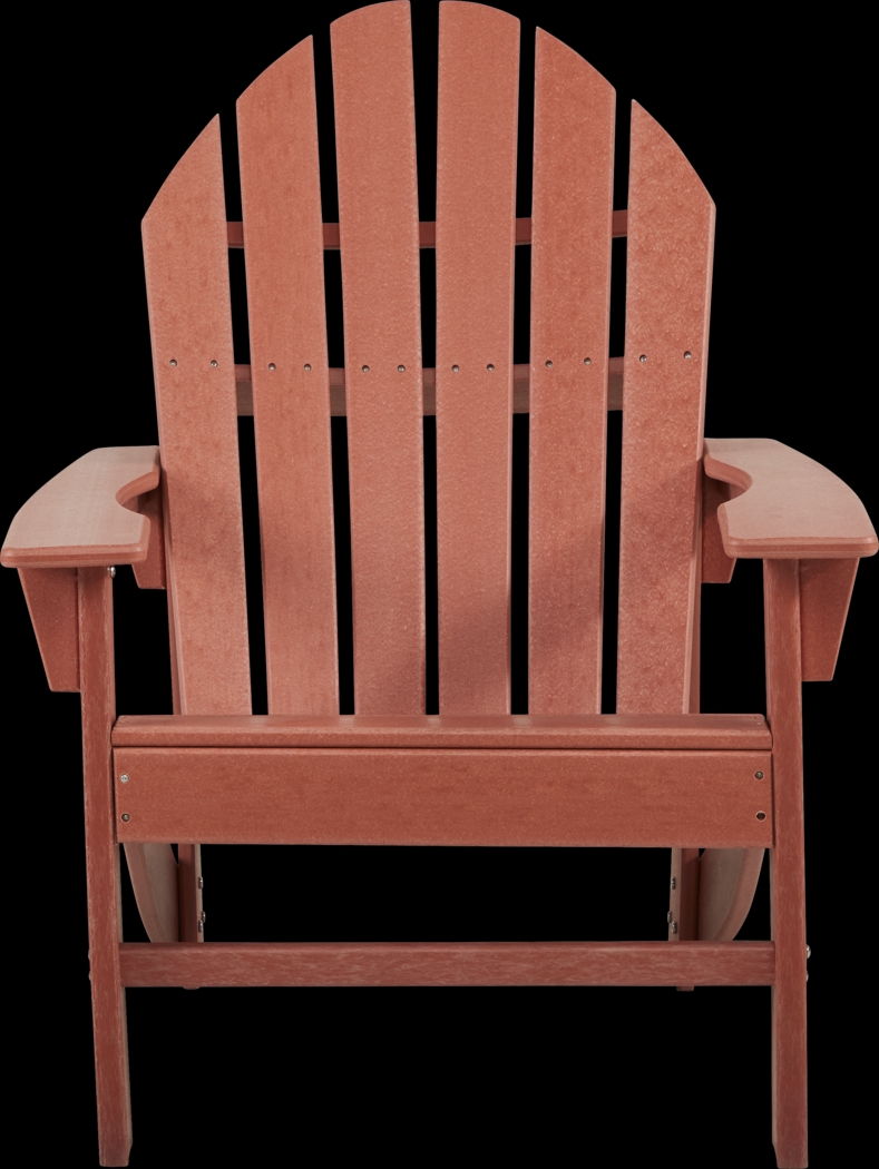 Addy Red 5 Pc Round Outdoor Chat Seating Set - Thumbnail - Image 4