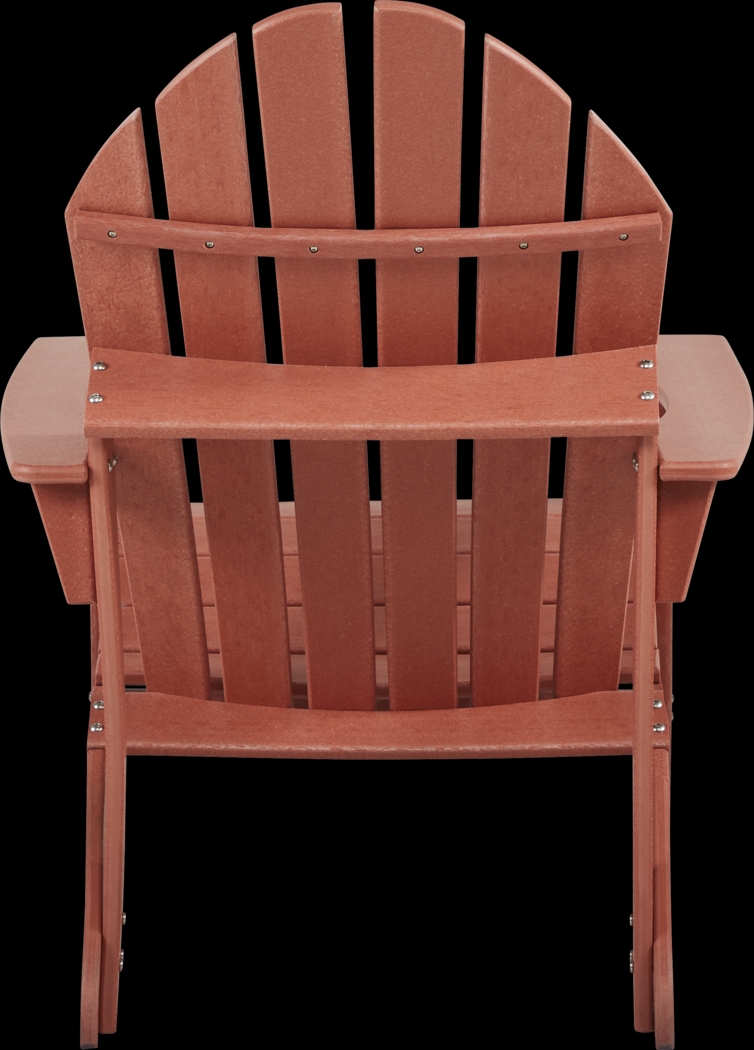 Addy Red 5 Pc Round Outdoor Chat Seating Set - Thumbnail - Image 5