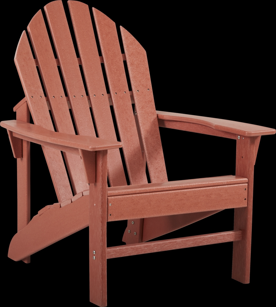 Addy Red 5 Pc Round Outdoor Chat Seating Set - Thumbnail - Image 3