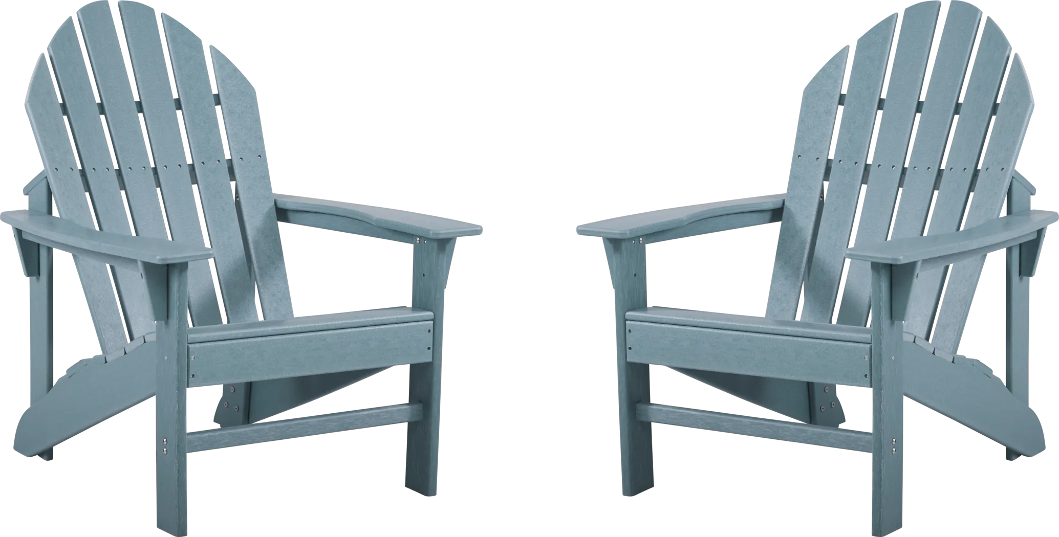 Addy Sky Outdoor Adirondack Chair, Set of 2 - Thumbnail - Image 1