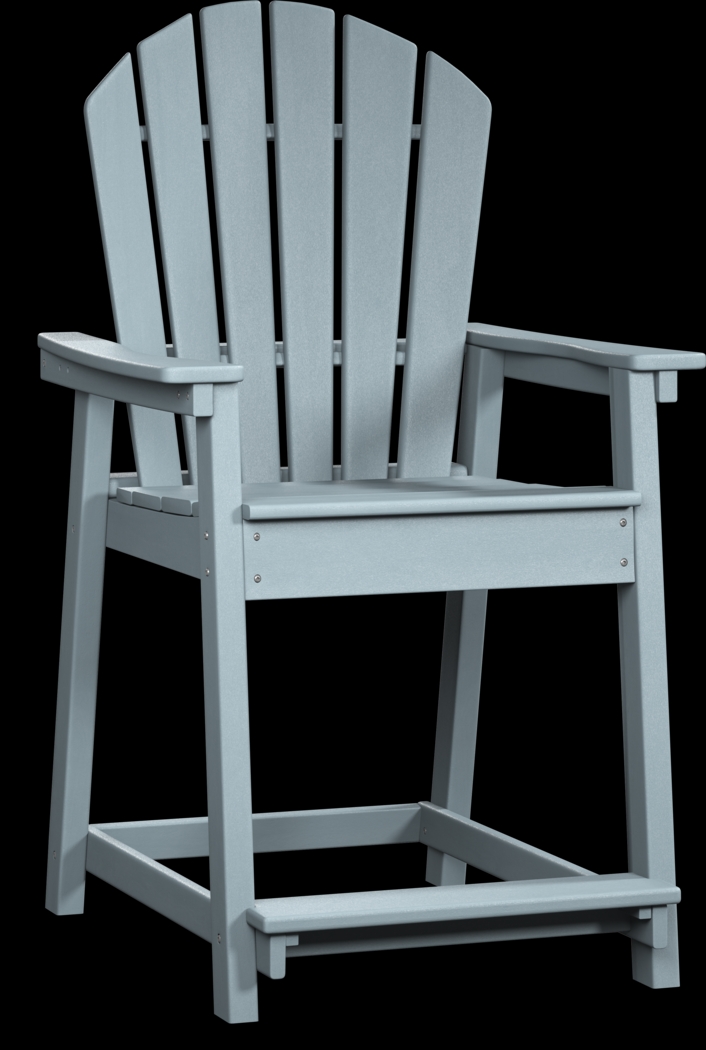 Addy Sky Outdoor Balcony Adirondack Stool - Thumbnail - Image 1