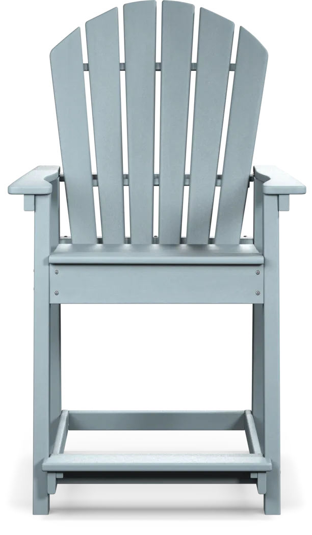 Addy Sky Outdoor Balcony Adirondack Stool - Thumbnail - Image 2