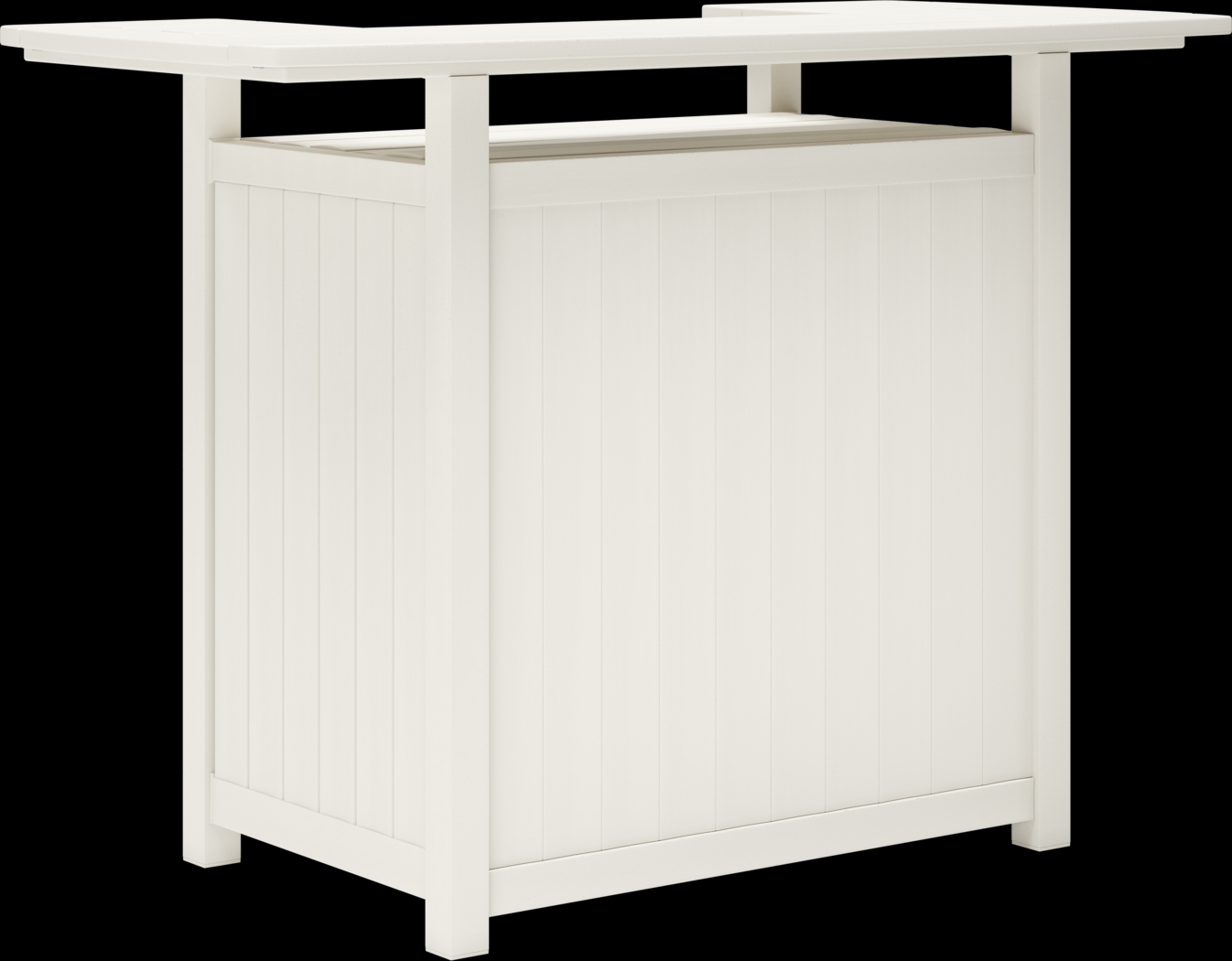 Addy White Outdoor Bar Table - Thumbnail - Image 1