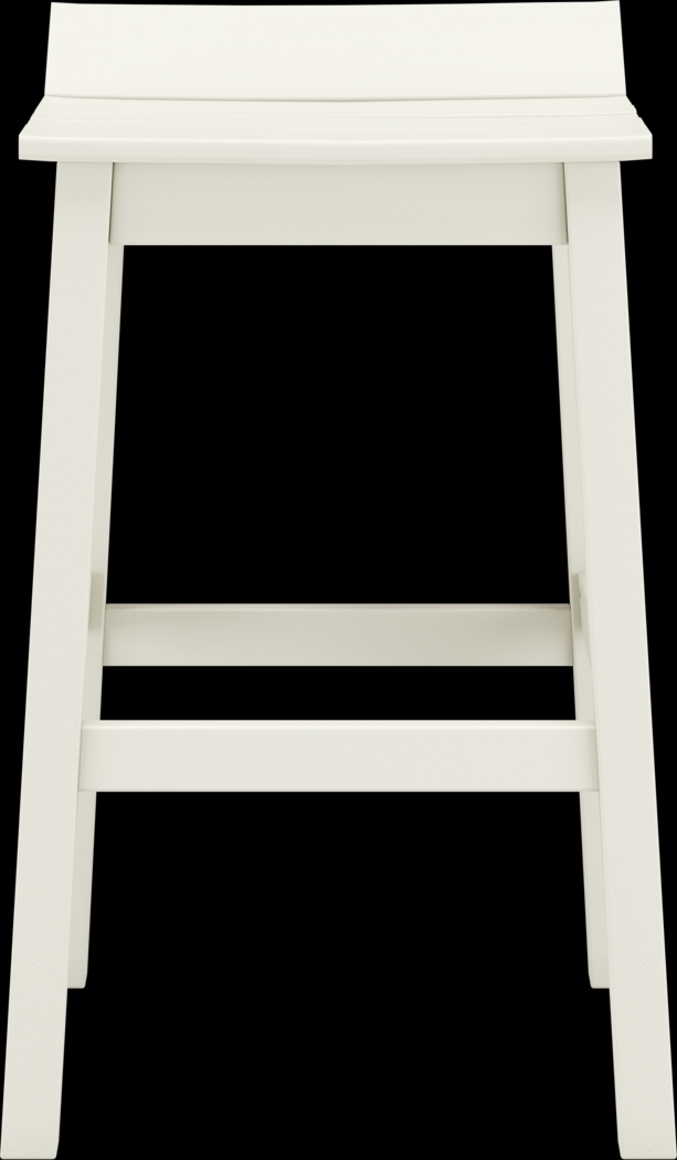 Addy White Outdoor Barstool - Thumbnail - Image 3