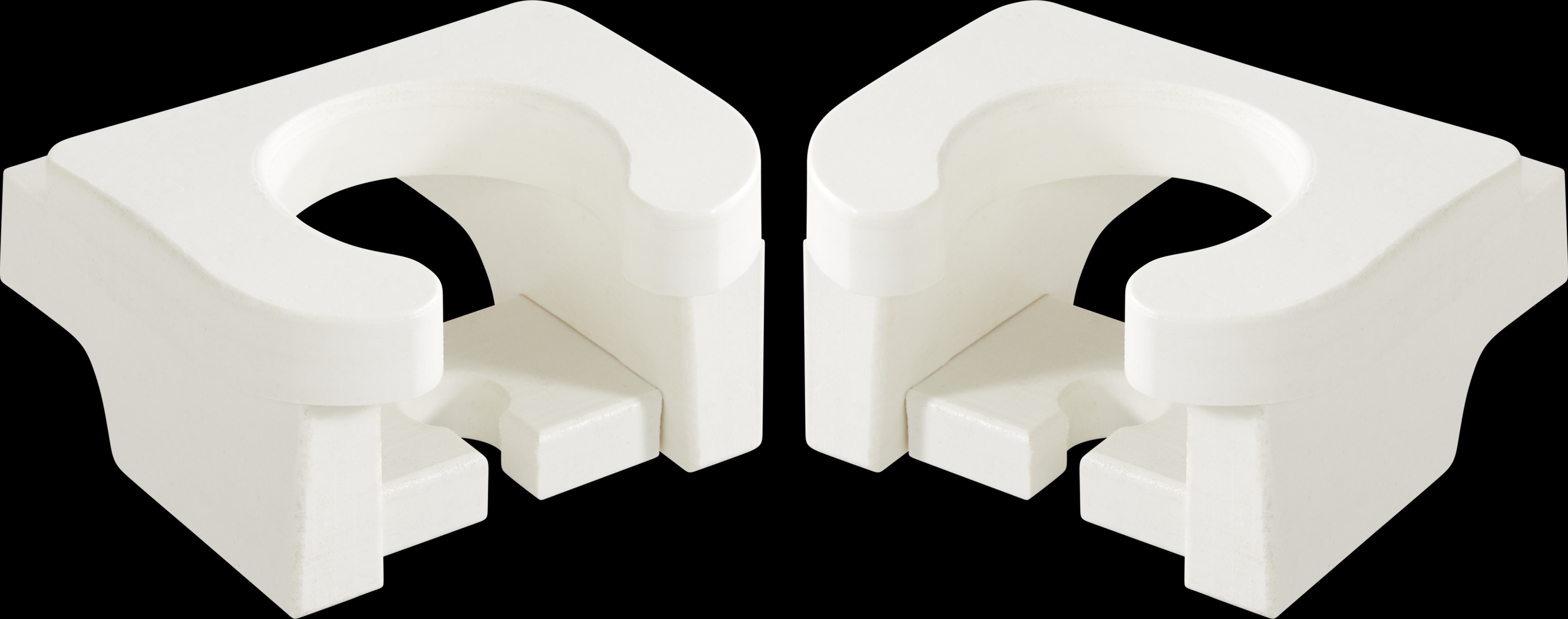 Addy White Outdoor Cup Holder, Set of 2 - Thumbnail - Image 1